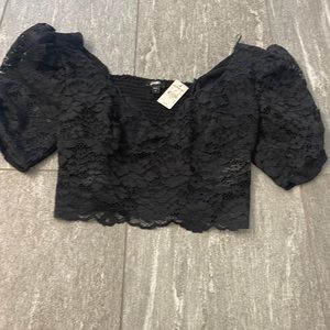 Express cropped blouse